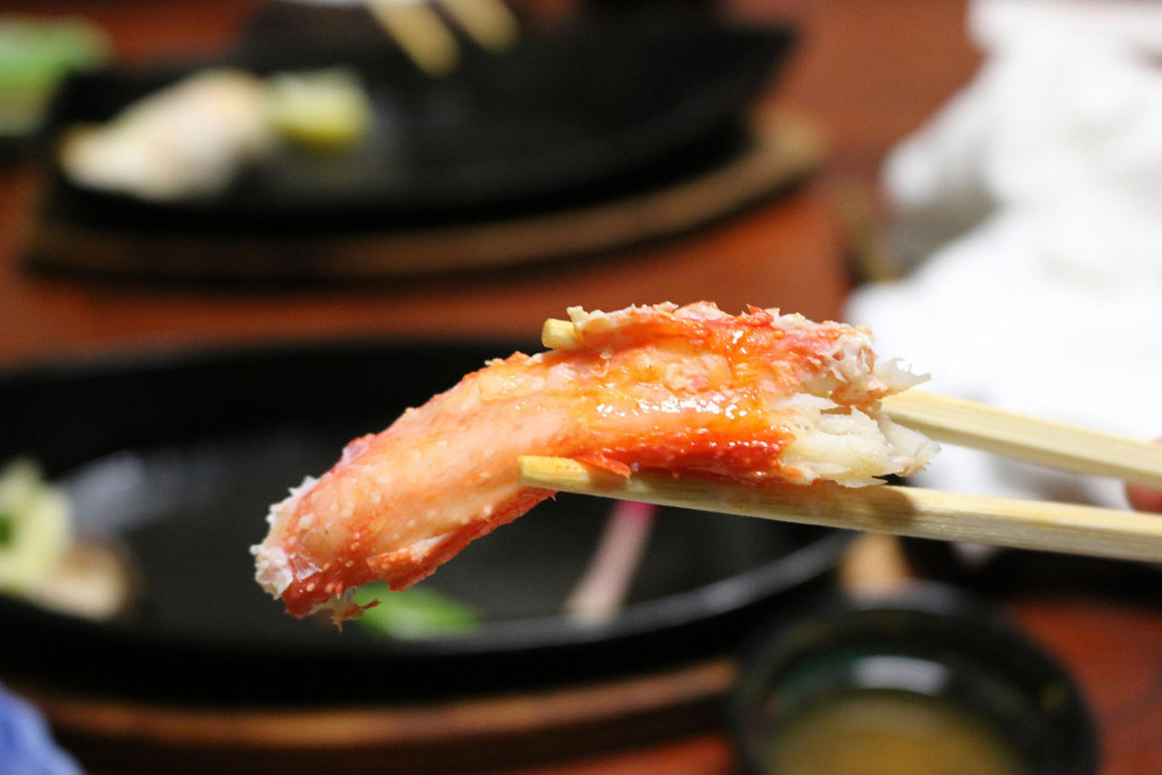 Crab seafood in Sakaiminato, Japan