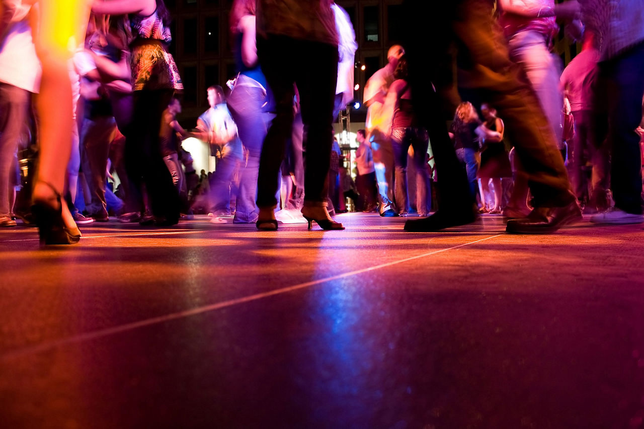 Salsa Dancing Night Time, San Juan, Puerto Rico