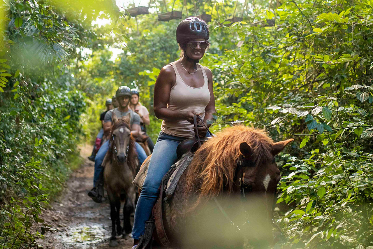 Woman Horse BackRiding,  San Juan, Puerto Rico