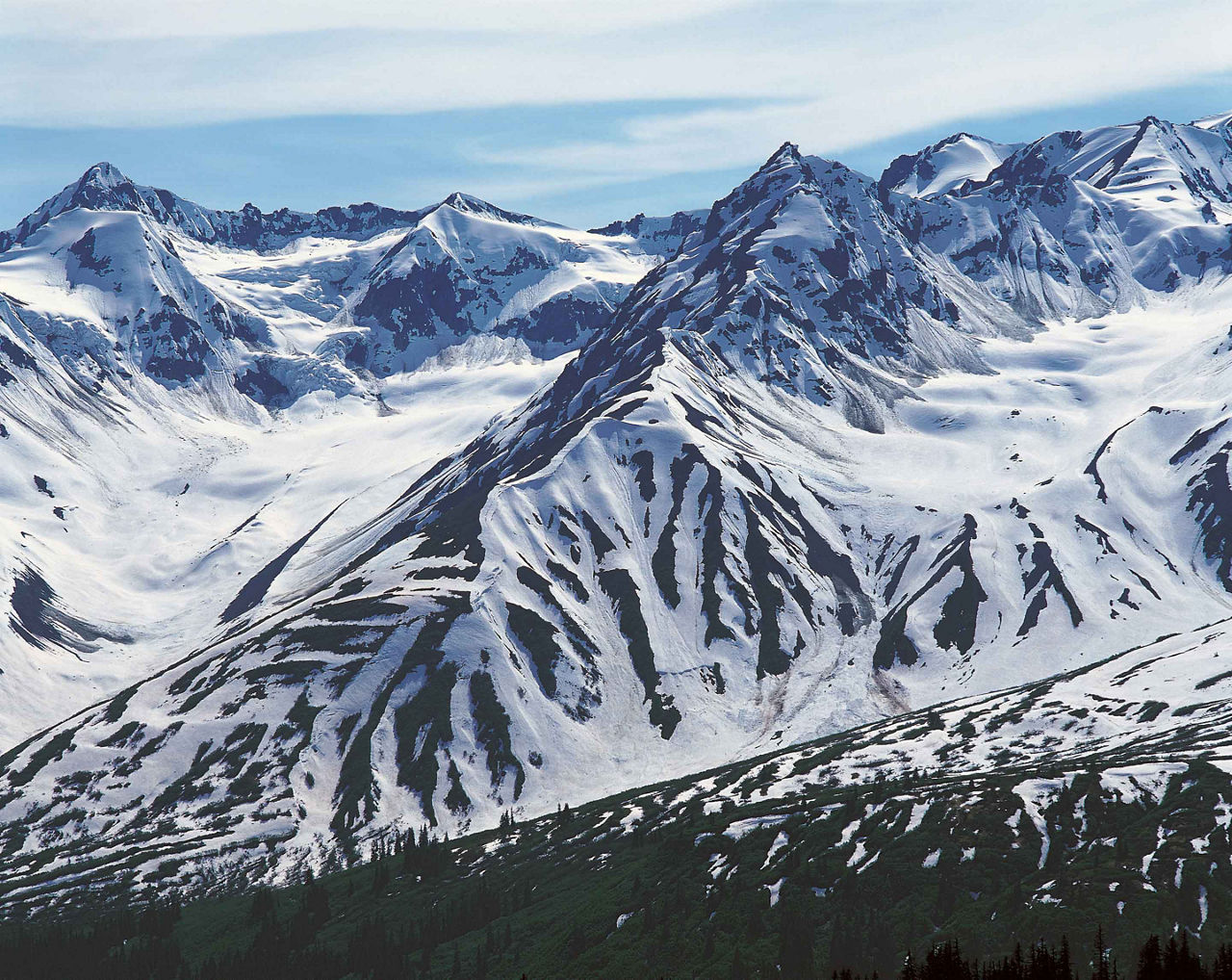 Mountains Ice Snow Glaciers , Skagway, Alaska 