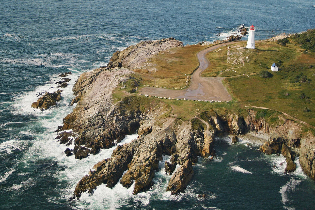 The Louisbourg Lighthouse during a Beautiful Day, Sydney, Nova Scotia