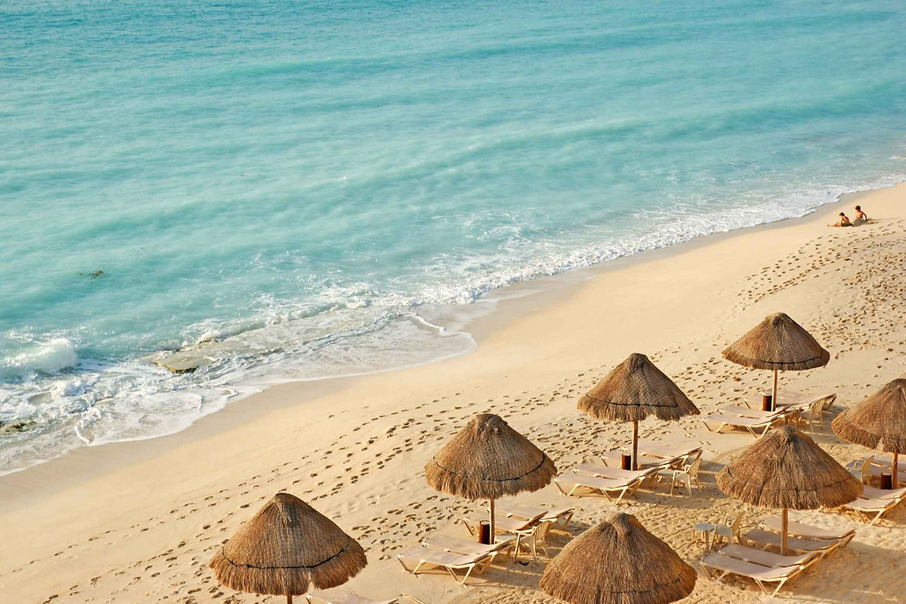 Beach Shore Malecon, Yucatan, Mexico