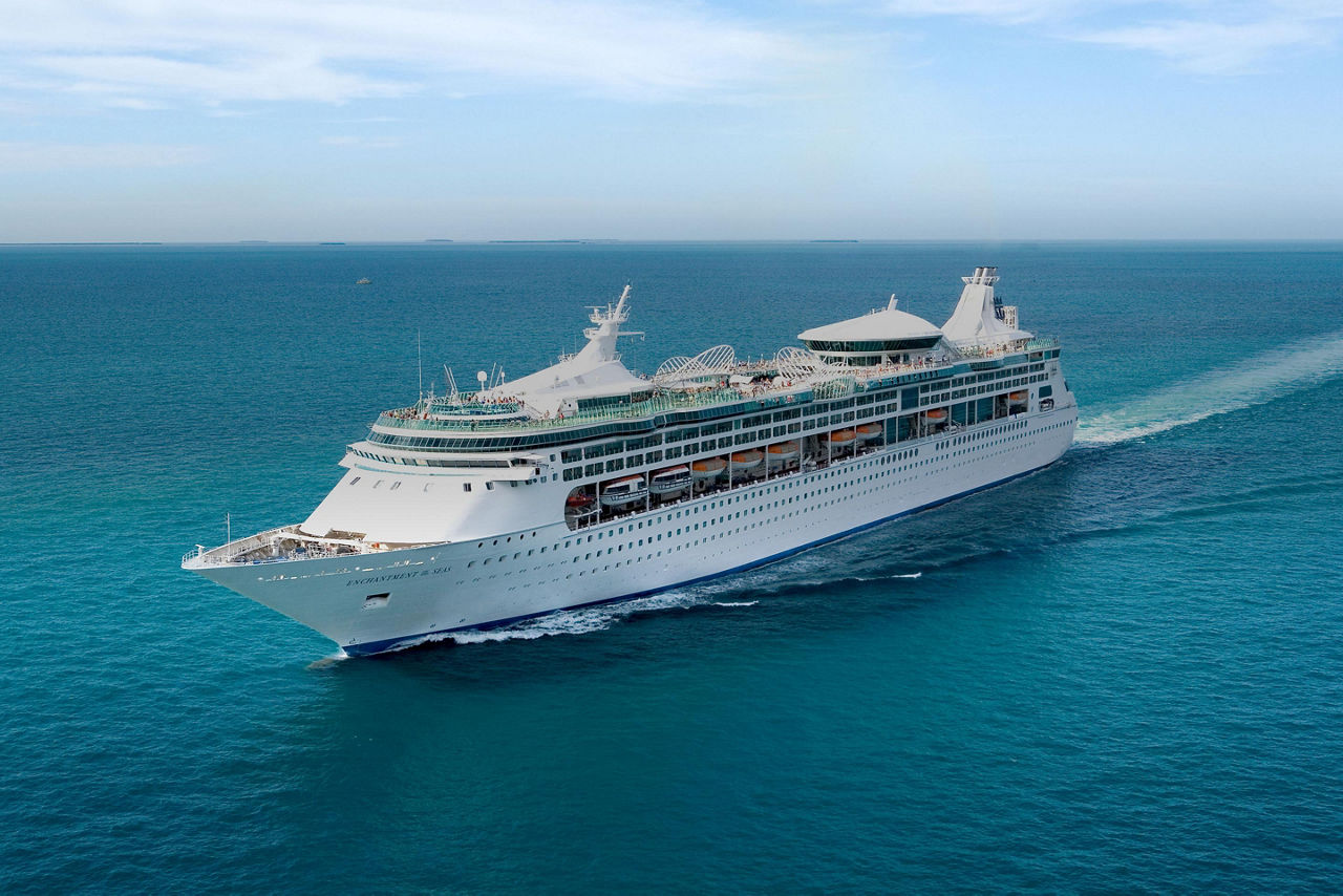 Enchantment of the Seas Exterior Aerial View