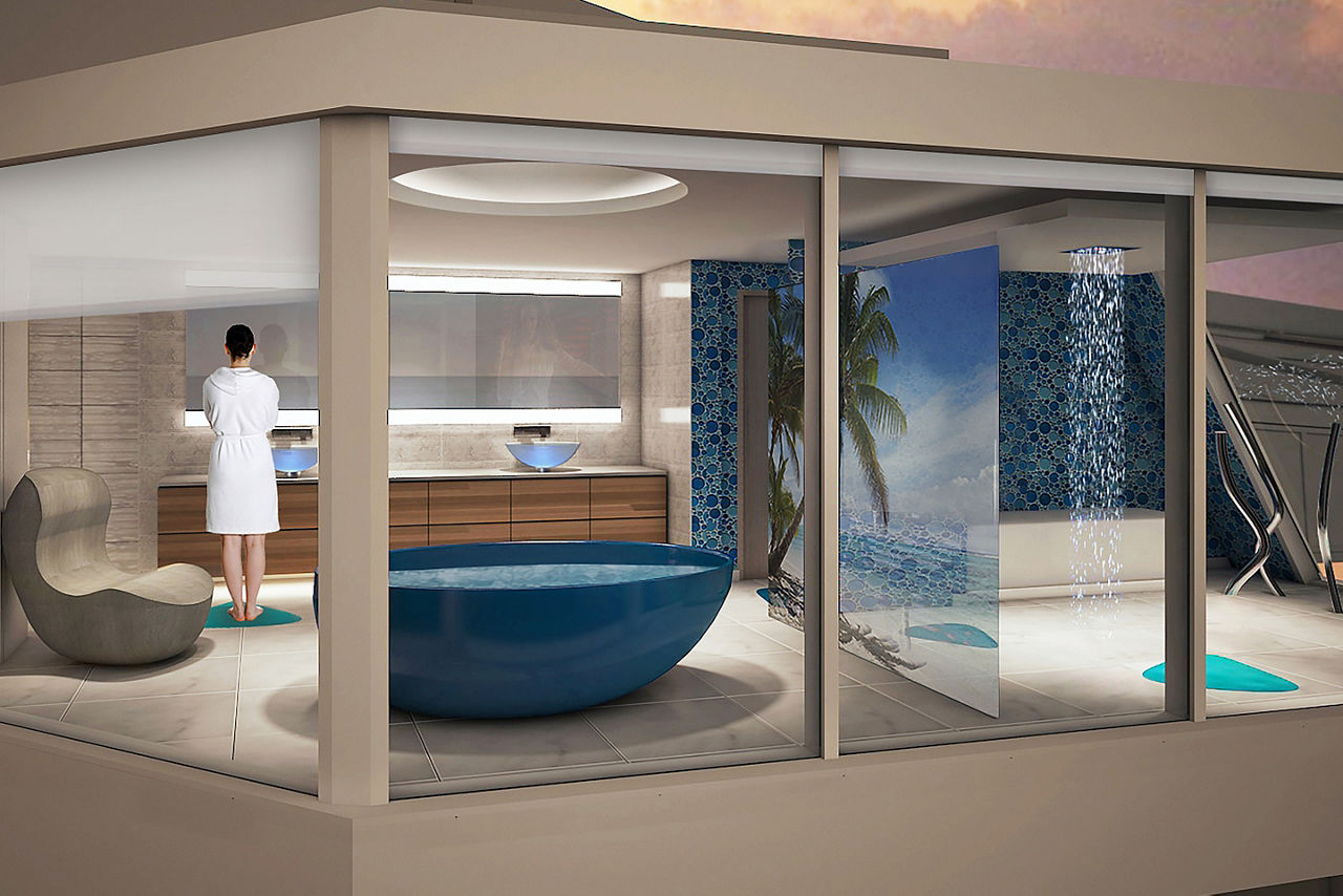 Spectrum of the Seas Ultimate Family Suite Bathroom