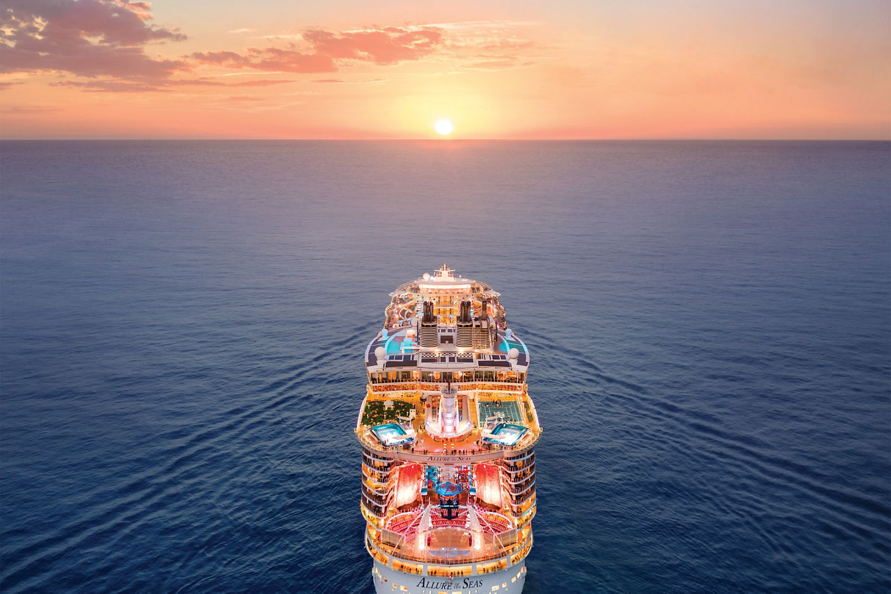 Allure of the Seas Sunset Sailing