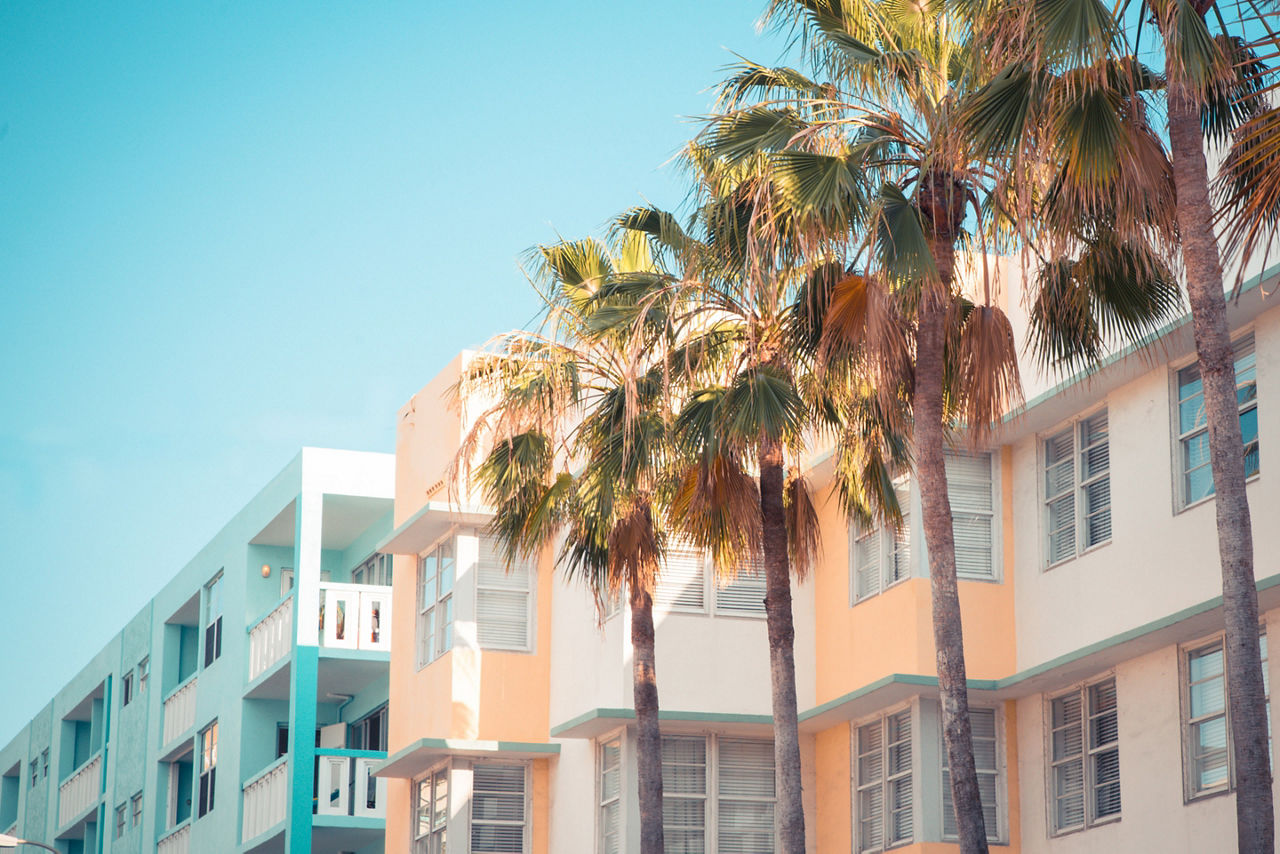 Art Deco Buildings, Miami, Florida 