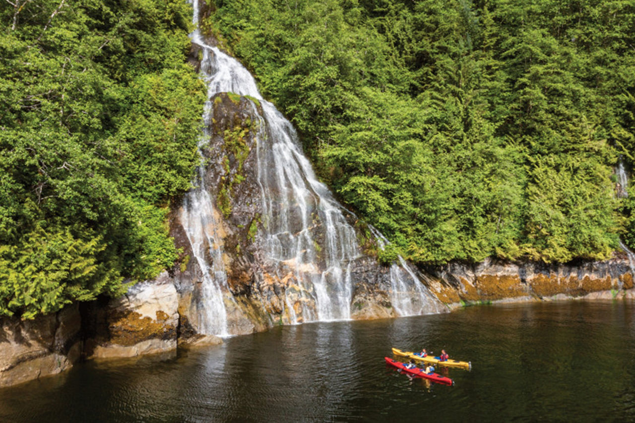 Family Kayaking Drone, Ketchikan, Alaska