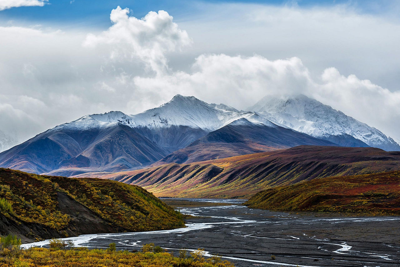 Alaska, Toklat River Braided Channels