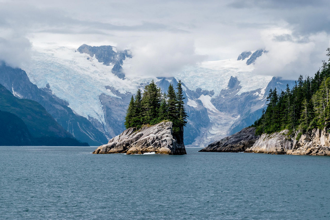 Alaska, Fjord with Glacier 