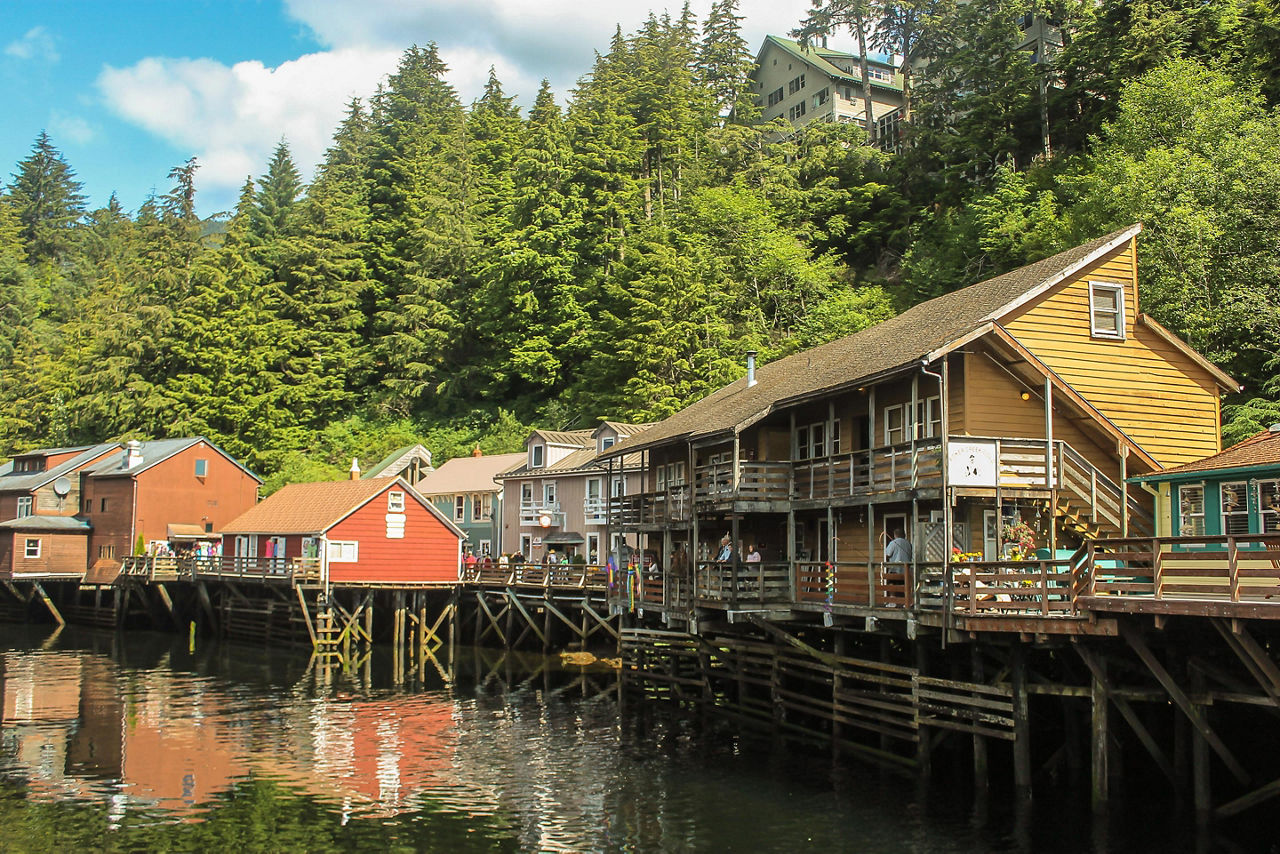 Skagway, Alaska River Suspended Houses