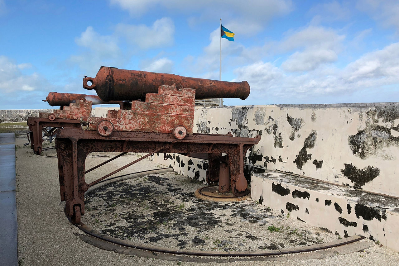 Nassau Bahamas Fort Charlotte Cannon