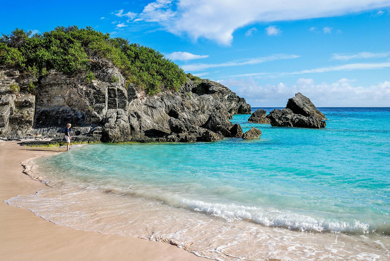 Turquoise Water Beach in Bermuda