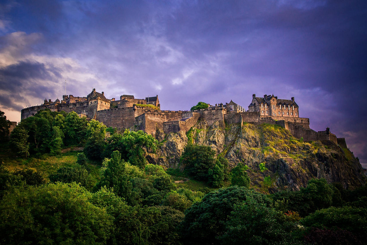 Edinburgh Castle in Scotland