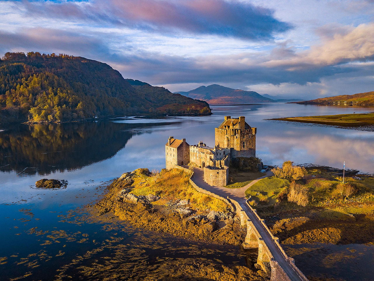 Eilean Donan Castle in the Scottish Highlands 