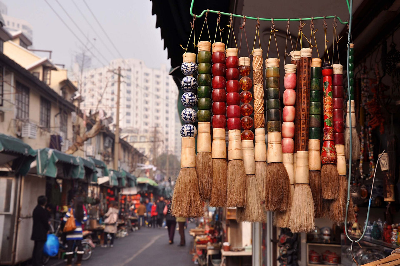 Shanghai, China Calligraphy Brushes