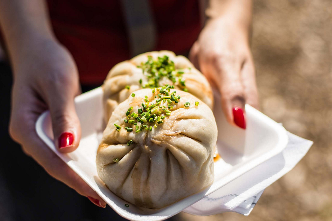 Chinese Steamed Baozi Buns