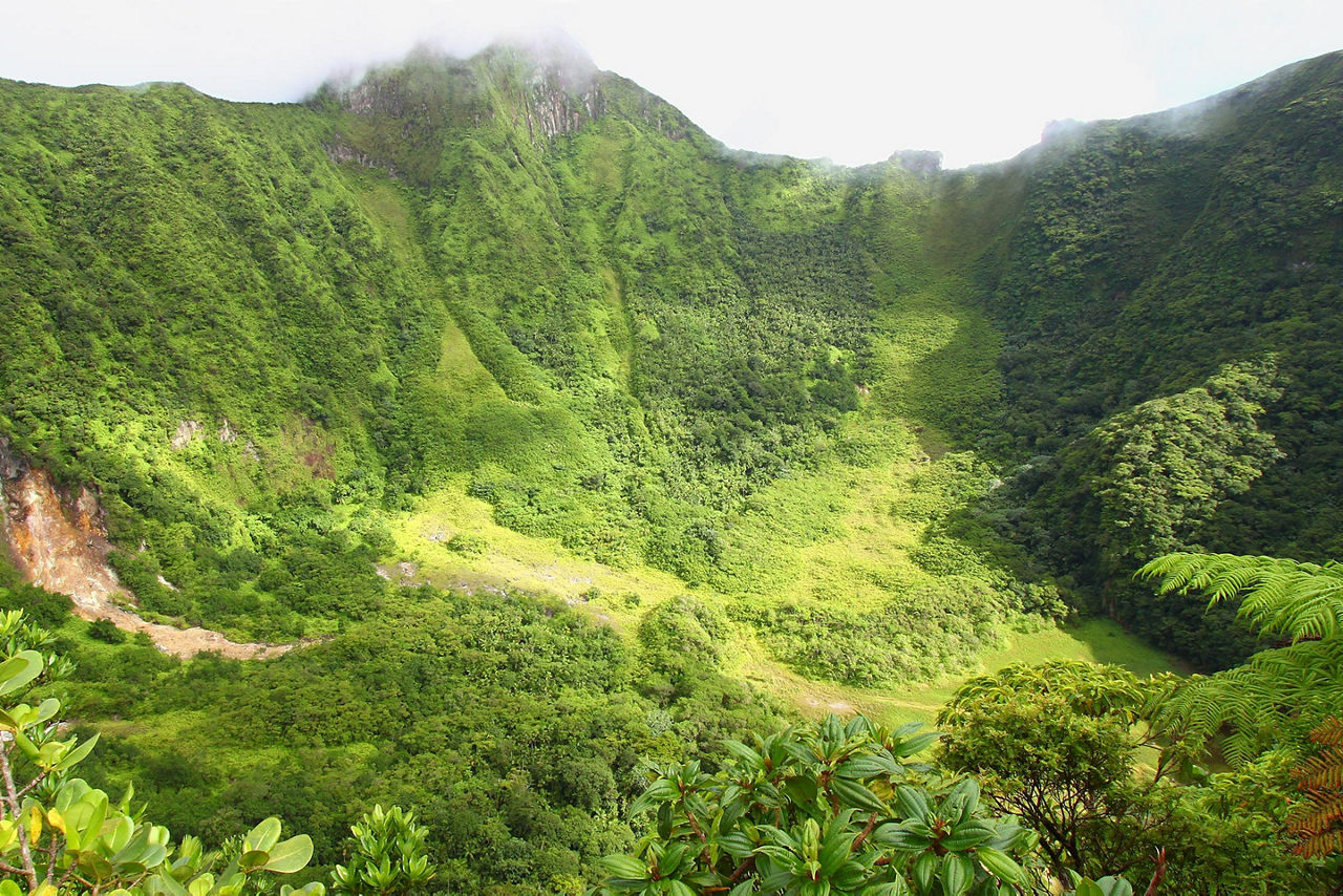 St. Kitts Mount Liamuiga Volcano