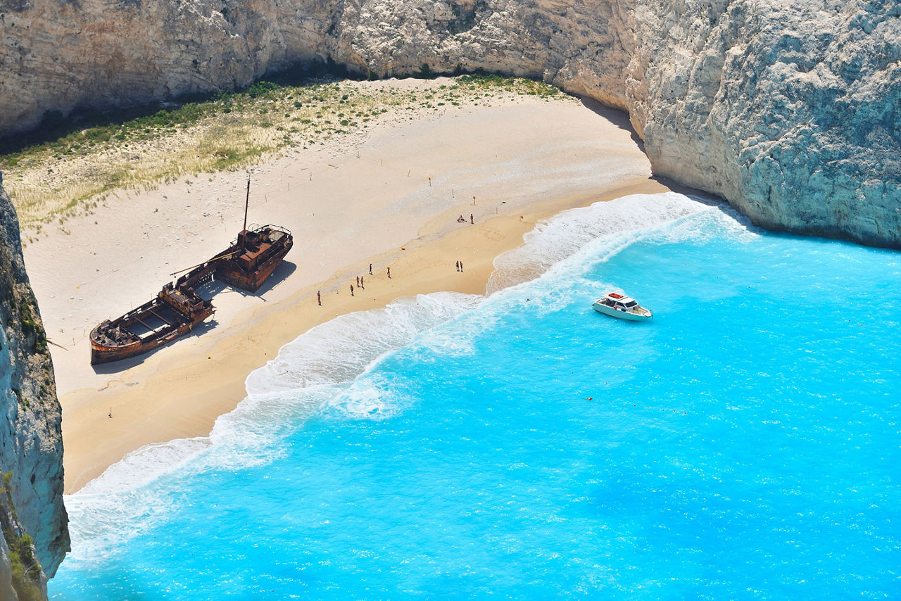 Greece Zakynthos Navagio Ship Wreck Beach