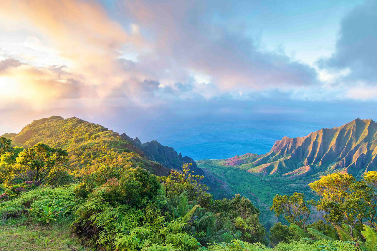 Hawaii Kalalau Kauai Aerial