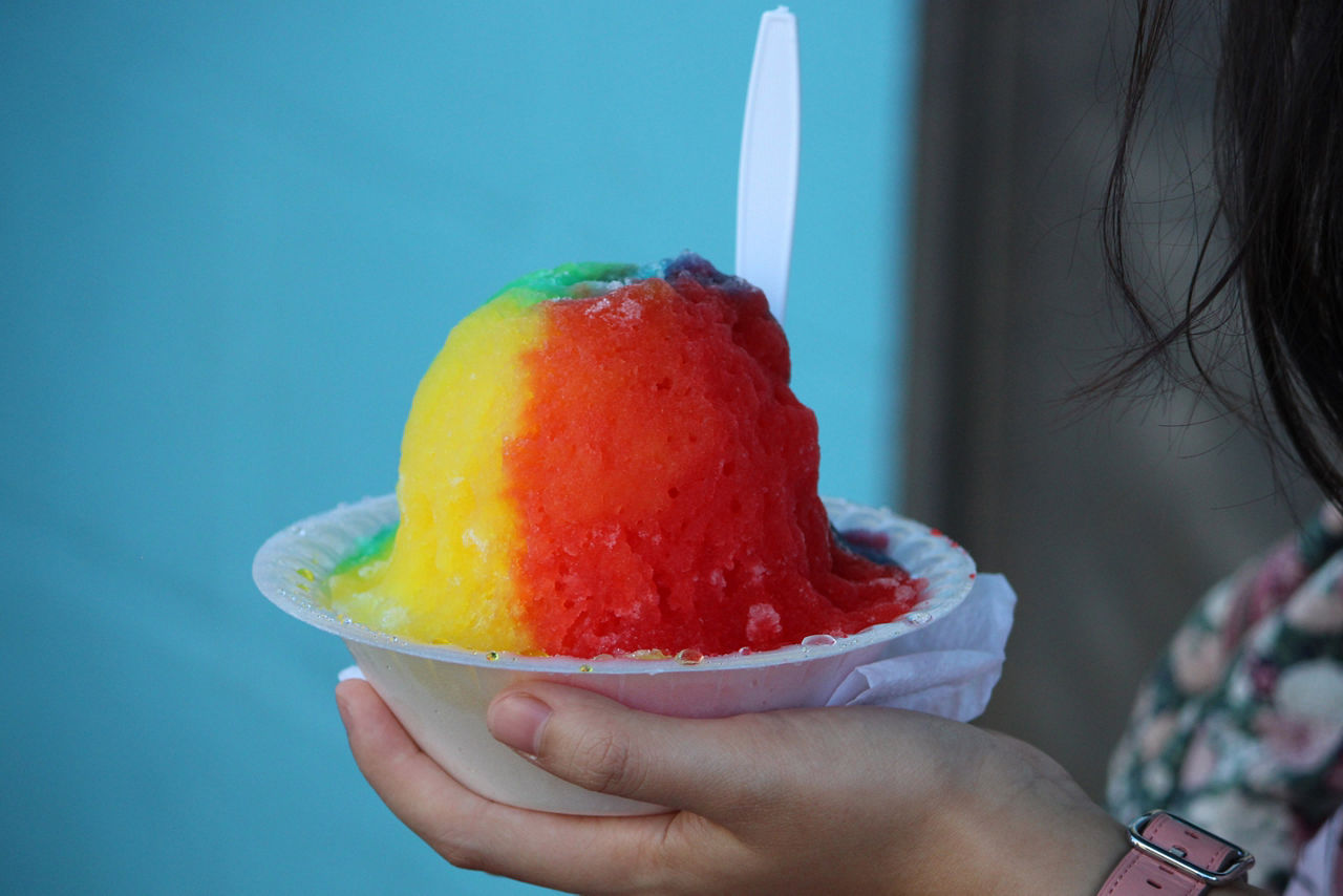 Hawaii Oahu Local Shaved Ice Cream 