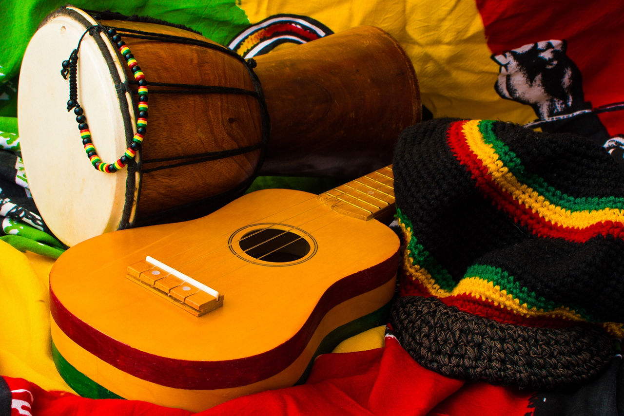 Reggae Drums and Guitars.