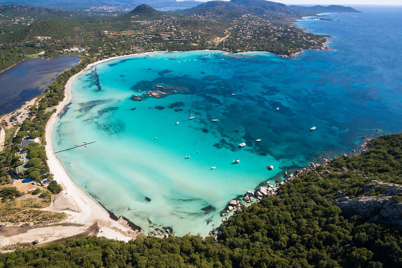 Corsica Island Beach Coast Aerial