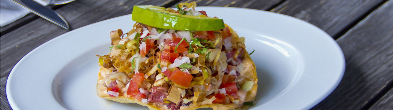 Mexican Ceviche Tostada Seafood