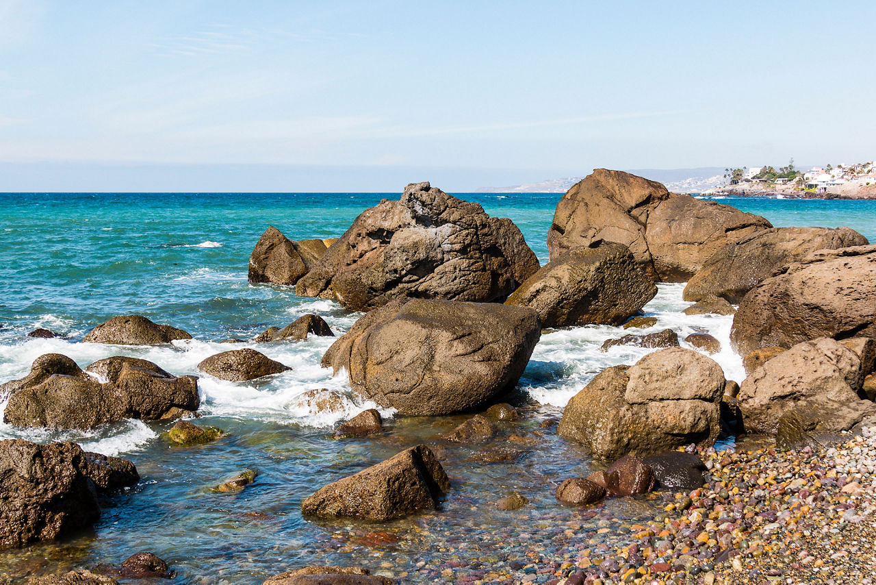 Rocks by the Shore, Baja Coast Ensenada, Mexico