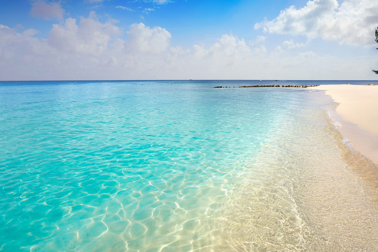 Sunny Day at the Playa Palancar Beach. Cozumel, Mexico.