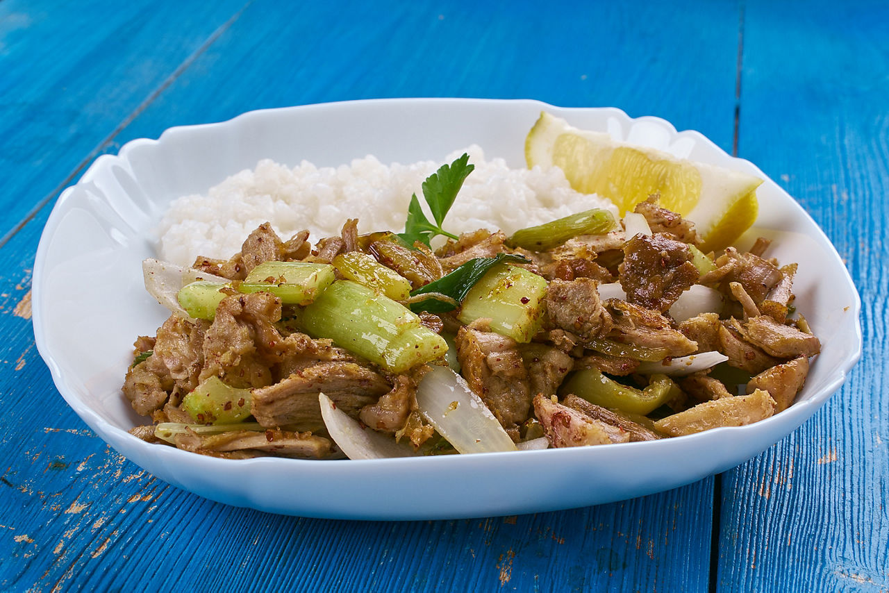 Machaca Stew with Rice, Mexico