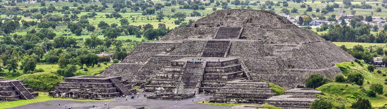 Mexico City Teotihuacan Temple of the Moon Panoramic