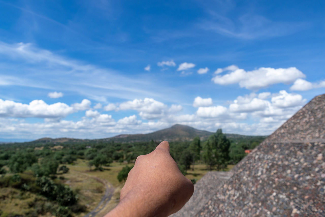 Mexico City Teotihuacan Cloud View Perspective