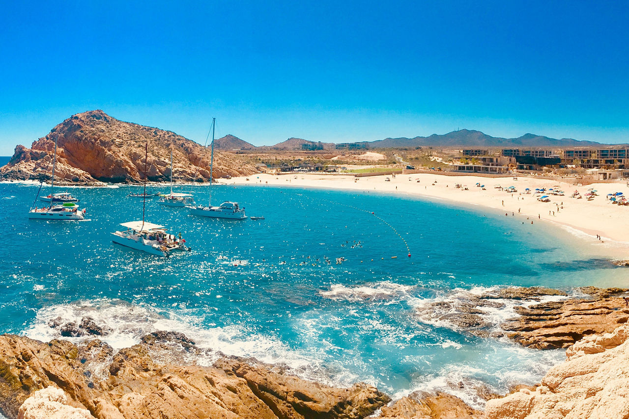 Taking a Cruise to Santa Maria Beach in Los Cabos, Baja California Sur, Mexico