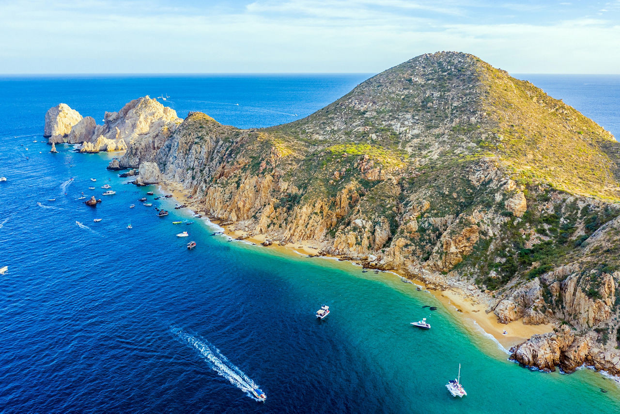 Where the Sea of Cortez meets the Pacific Ocean in Baja, Mexico