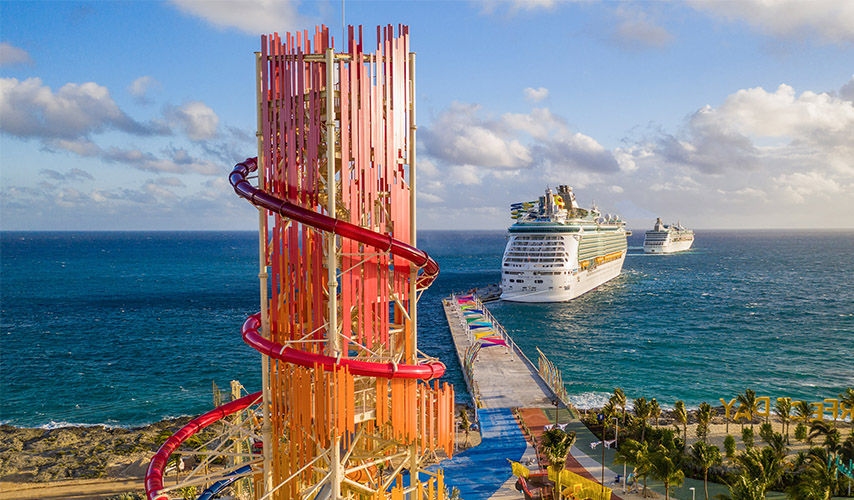 perfect day cococay aerial destination