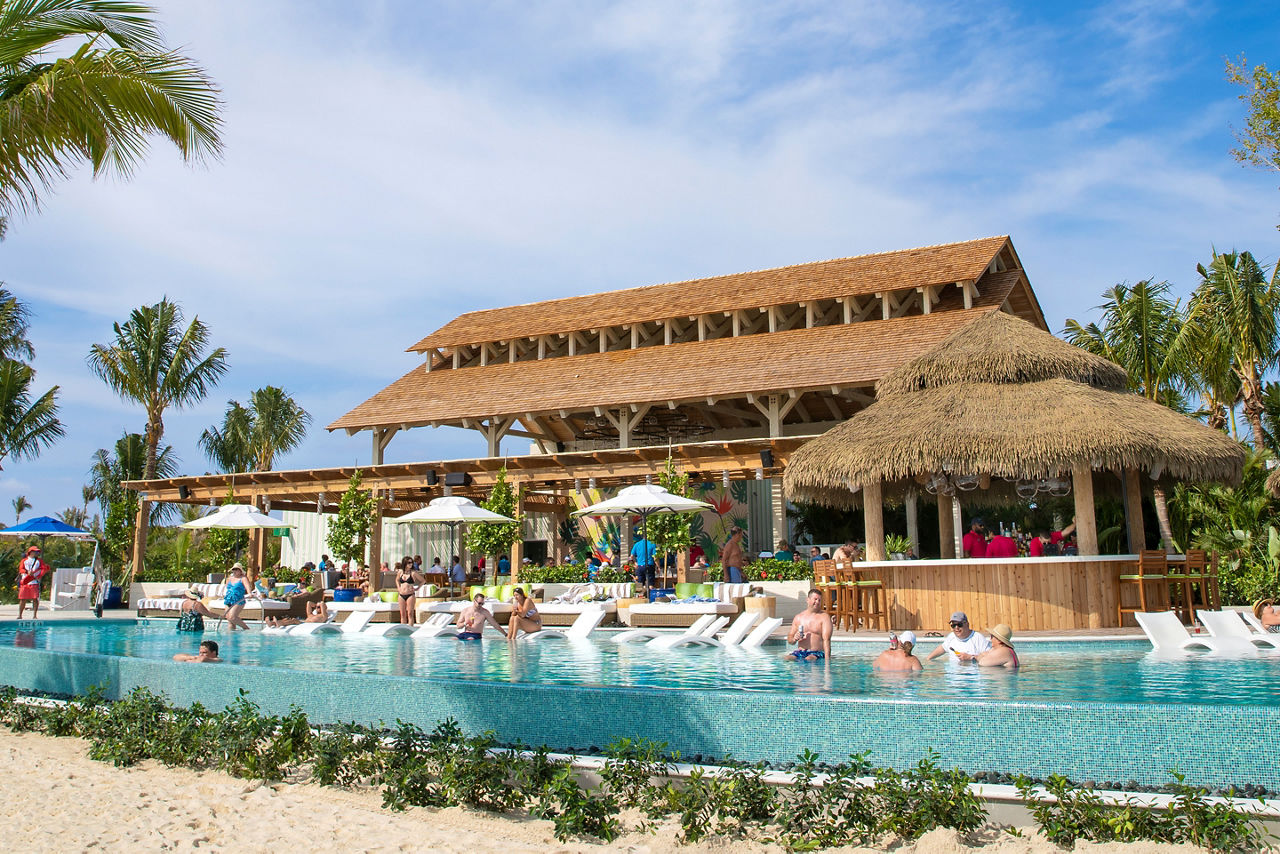 Coco Beach Club Guest Swimming, Perfect Day at Coco Cay