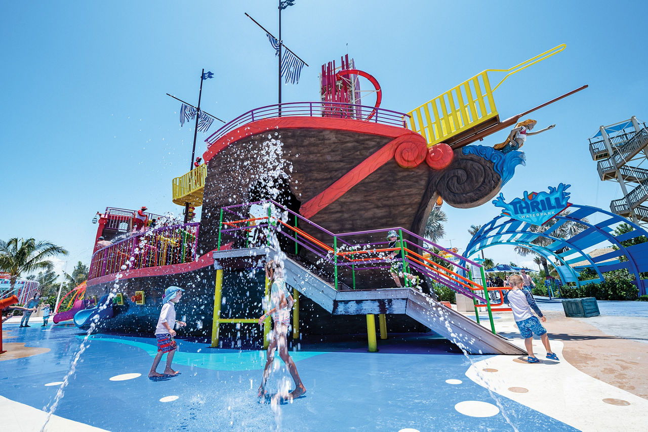 Perfect Day Coco Cay Captain Jill's Galleon Kids on Splash Pad