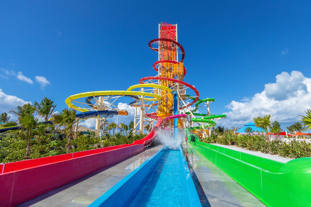 Perfect Day Coco Cay Dare Devil's Tower Racer Slides