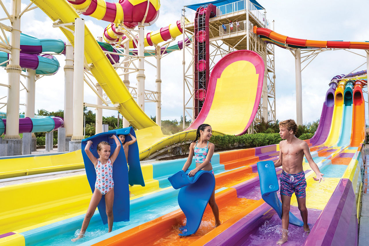 Perfect Day at Coco Cay Kids After Mat Racer Slides