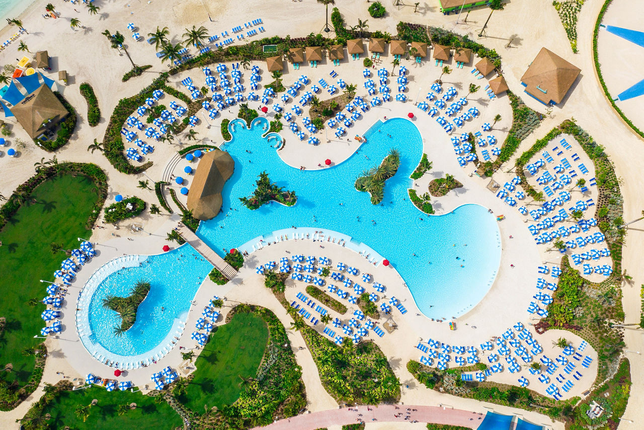 Perfect Day Coco Cay Oasis Lagoon Aerial