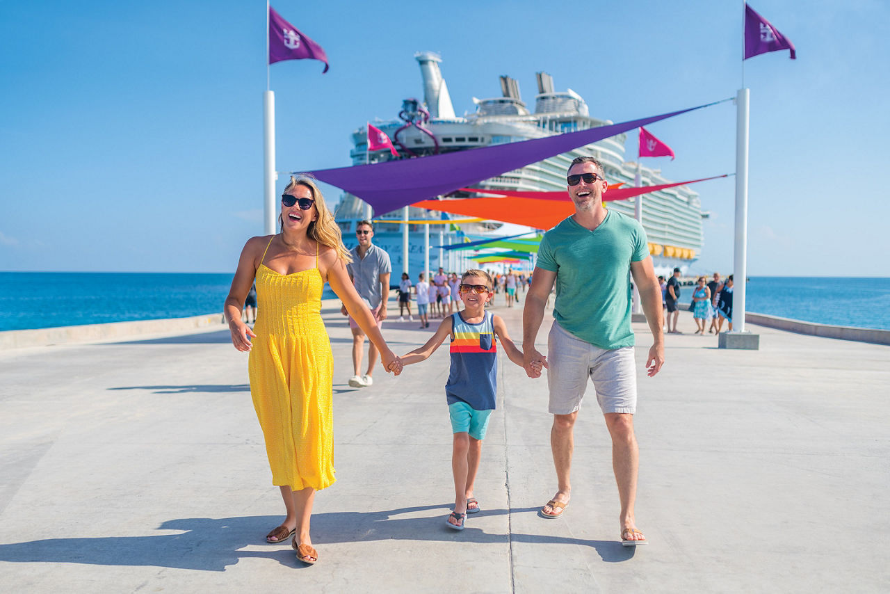 Perfect Day Coco Cay Family on the Pier