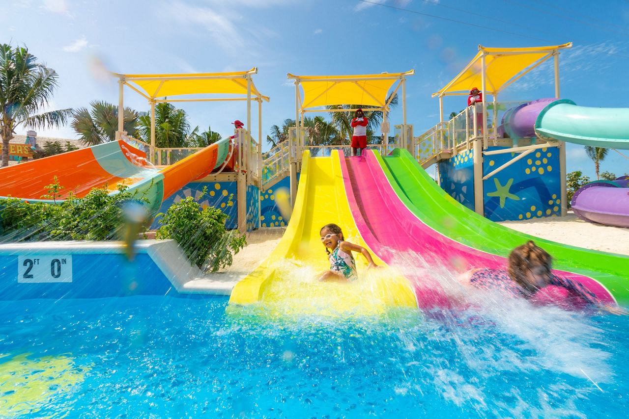 Perfect Day Coco Cay Splashaway Bay Girl Slidiing