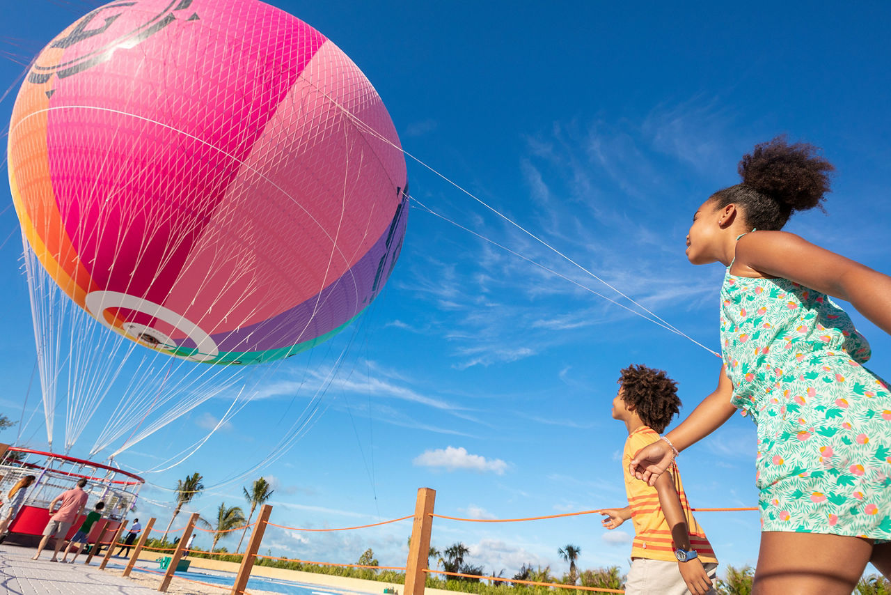 Perfect Day Coco Cay Up Up and Away Kids  Entering Helium Balloon