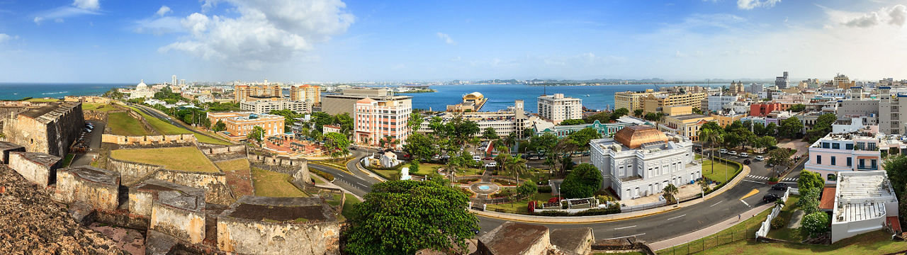 Puerto Rico City Skyline from San Cristobal