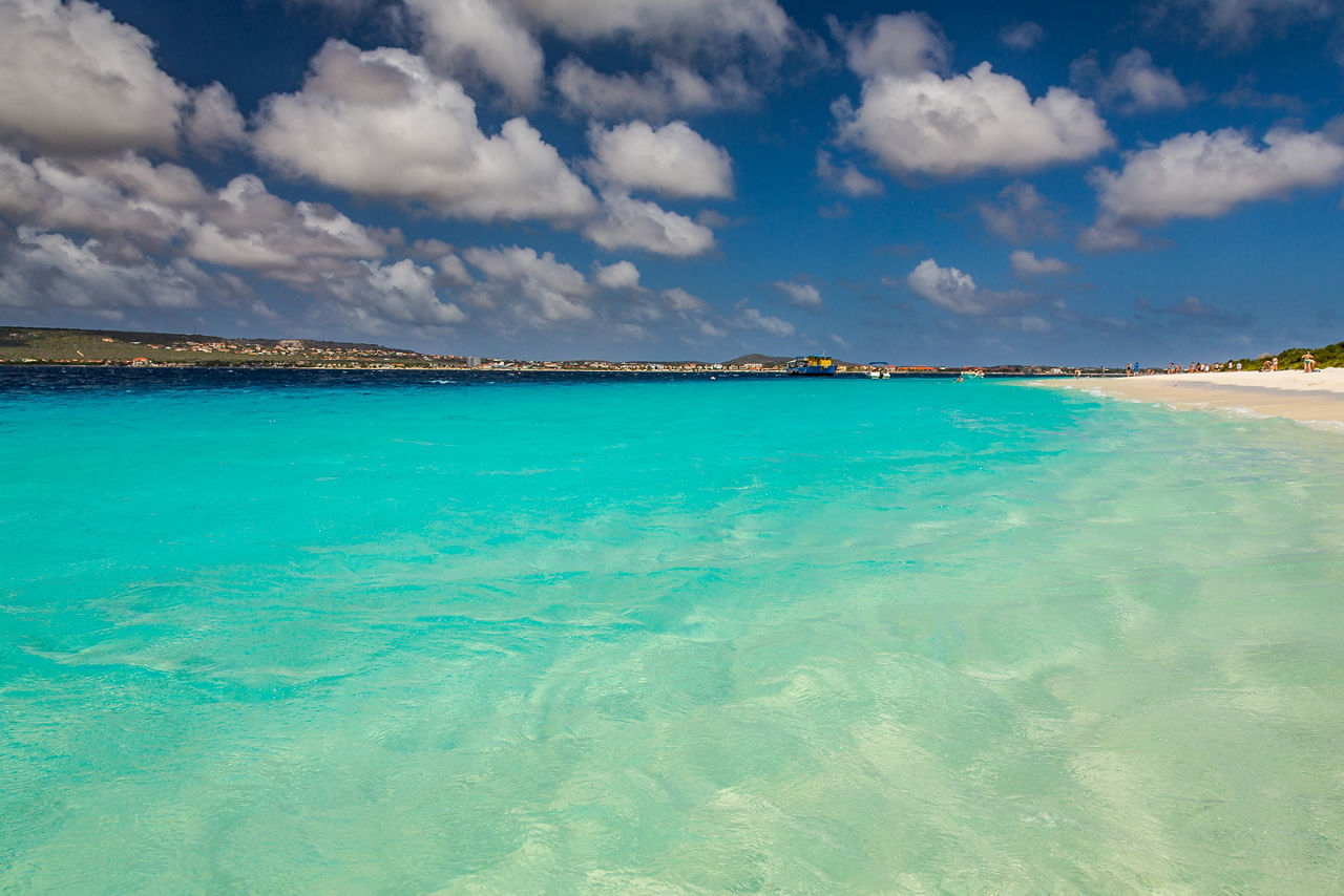 Kralendijk Bonaire Beach Coast Horizon 