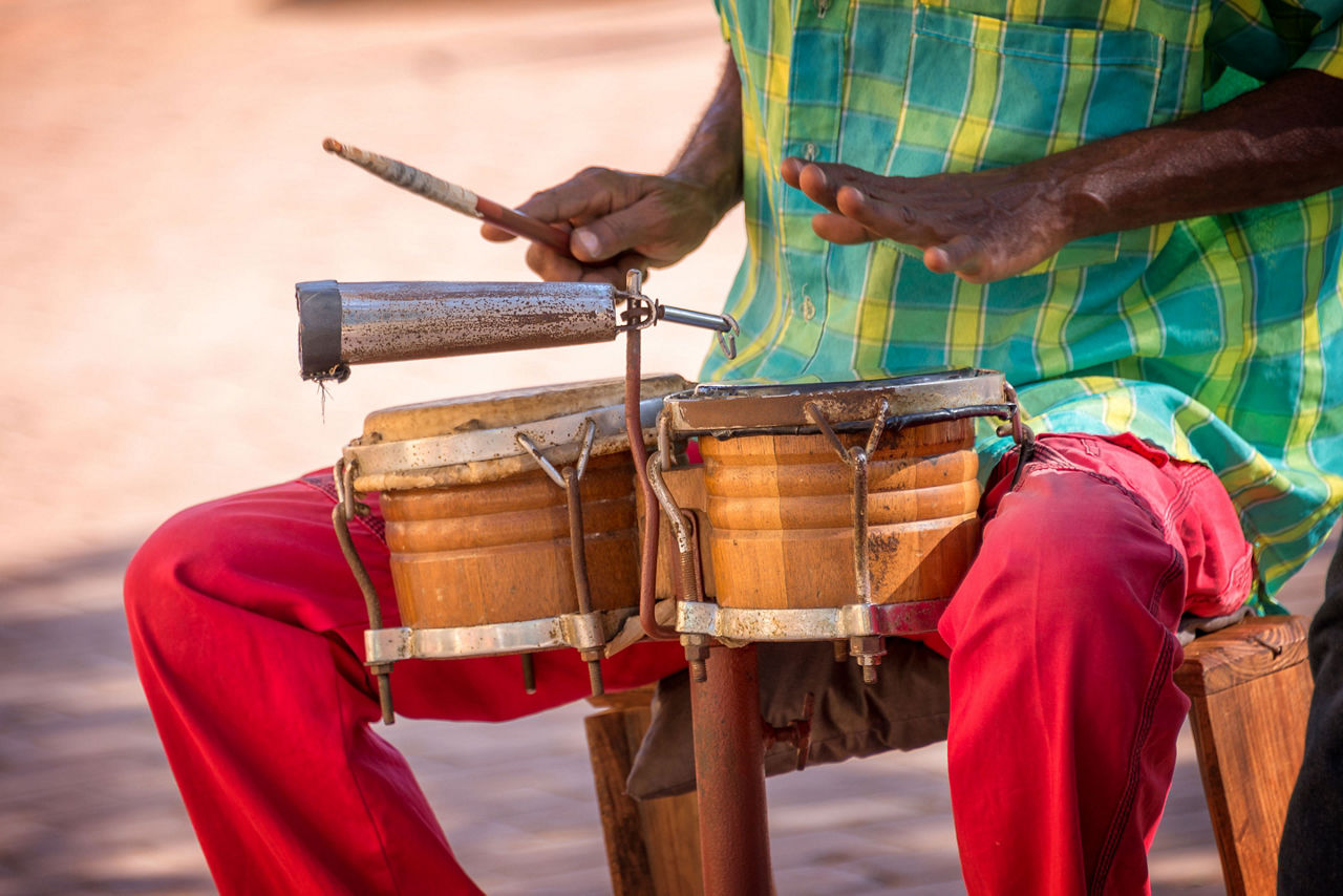 Soca Music being Played in the Streets of Trinidad