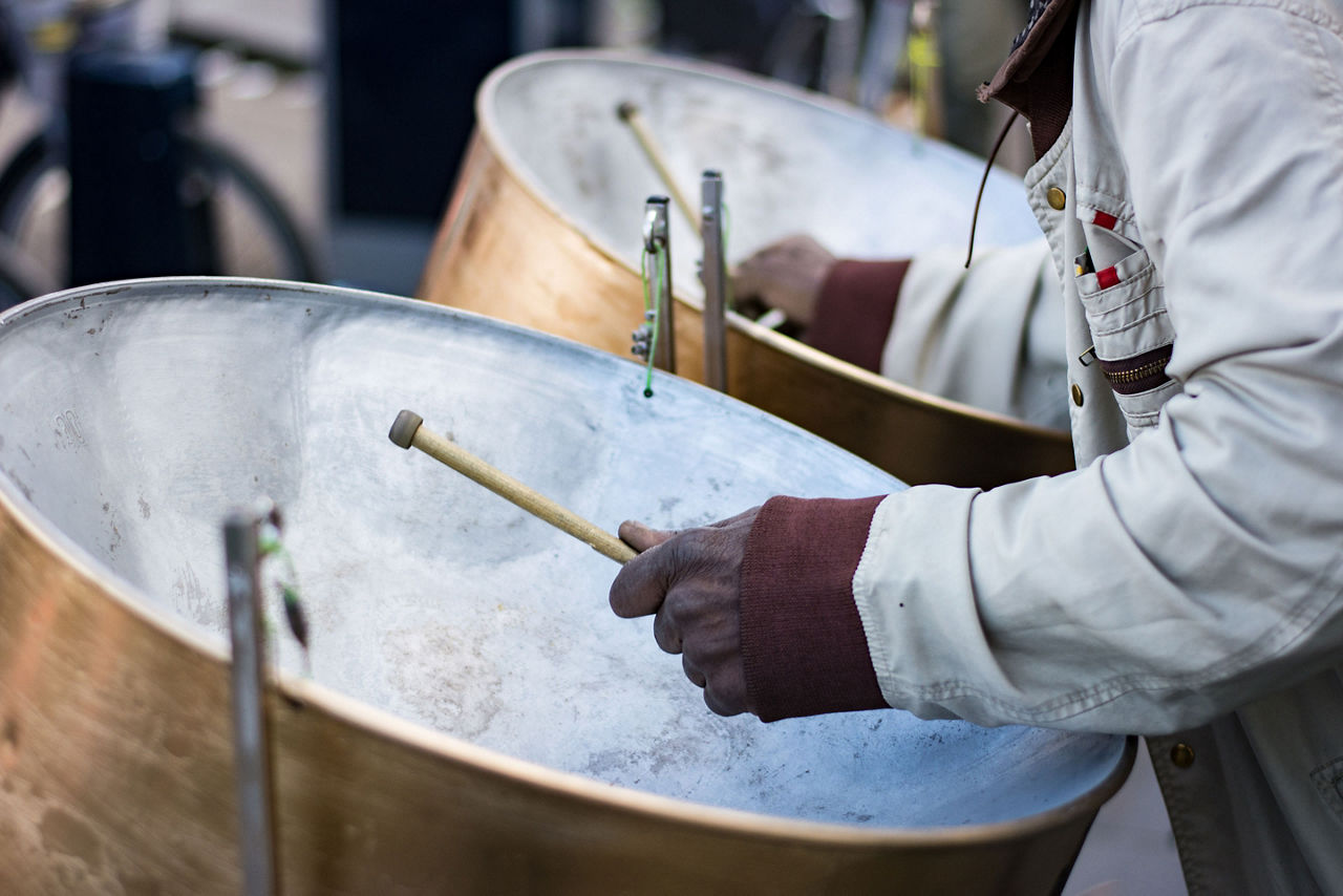 Watching a Steel Pan Player in Trinidad