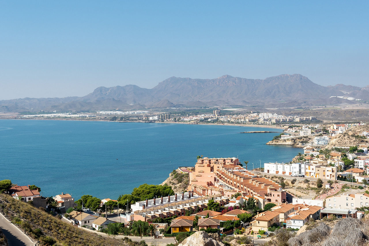 View from the Castle of San Juan de los Terreros. Spain.