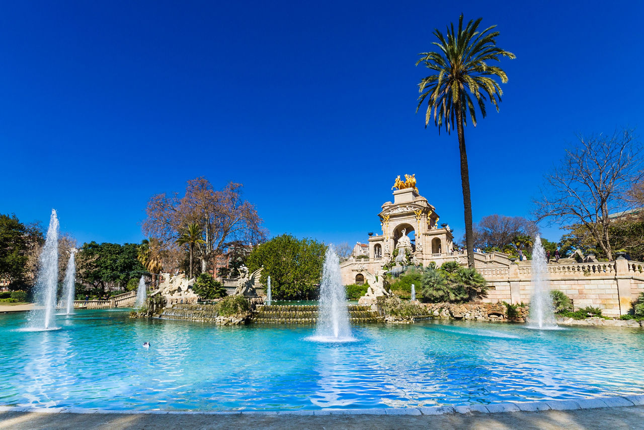 Fountain of Parc de la Ciutadella. Barcelona, Spain.
