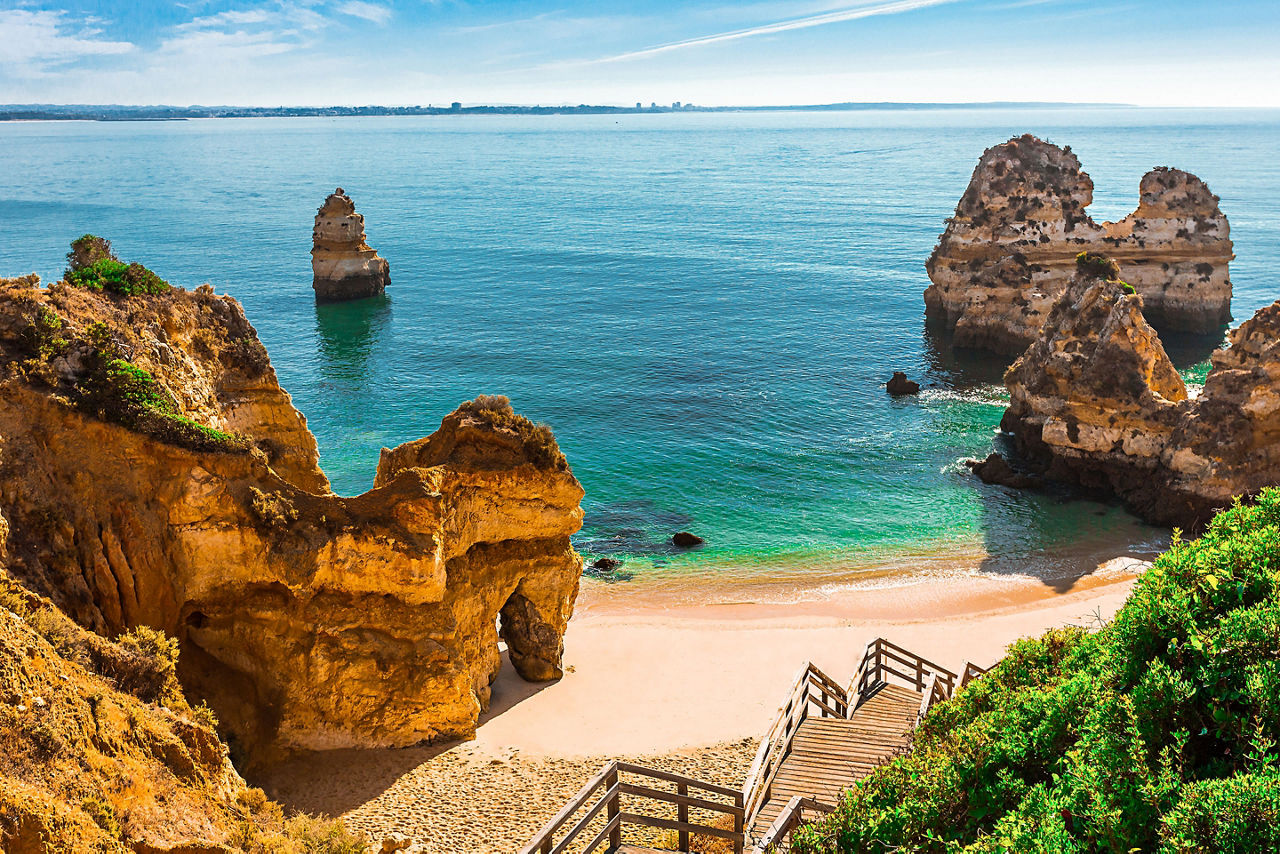 Portugal Algarve Praia de Benagil Cliffs by the Ocean